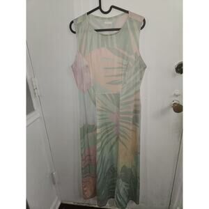 Osklen dress maxi floral tropic print NwT G L